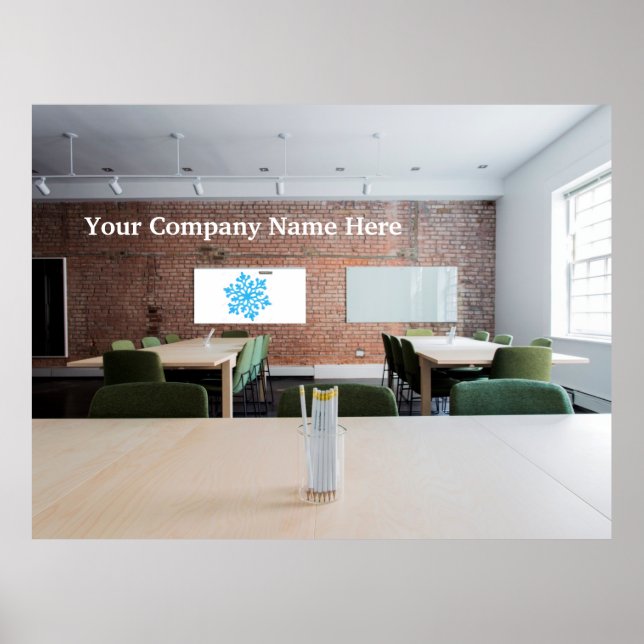 Poster Espace bureau arrière pour les appels vidéo (Devant)