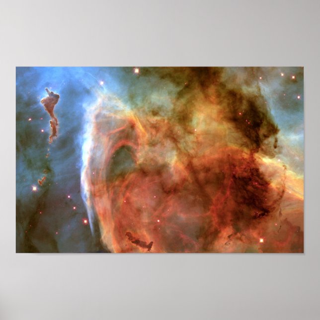 Poster Espace de détail du trou de clé de Carina Nebula (Devant)