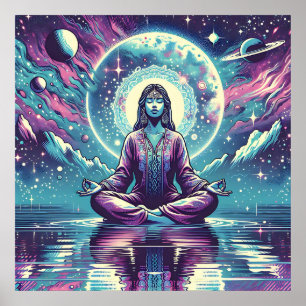 Poster Espace de méditation relaxant et réflexion