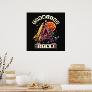 Poster Espace d'étoile filante