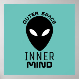 Poster Espace Extérieur Inner Mind, Alien Extraterrestre