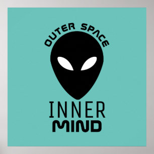 Poster Espace Extérieur Inner Mind, Alien Extraterrestre