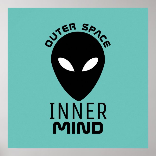 Poster Espace Extérieur Inner Mind, Alien Extraterrestre (Devant)