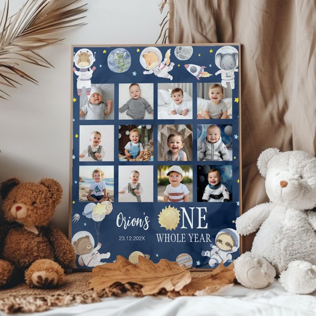 Poster Espace extra Safari Anniversaire Photo Jalon (Créateur téléchargé)