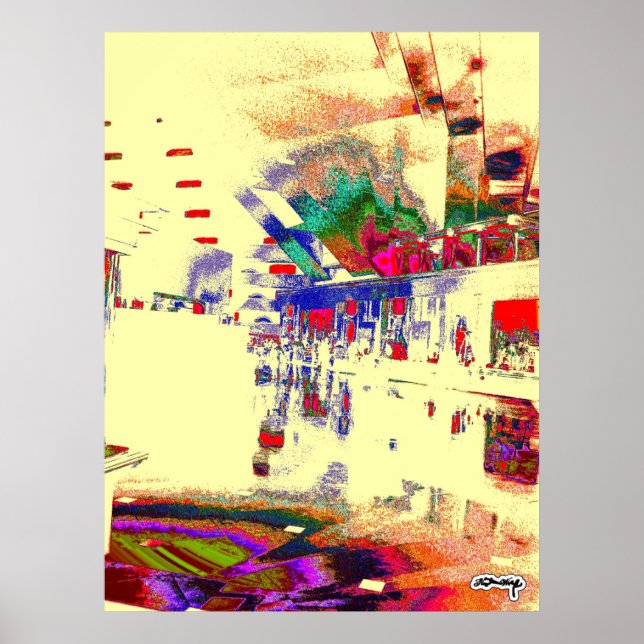 Poster Espace shopping (Devant)