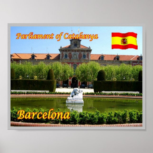 Poster Espagne - Barcelone - Parlement de Catalogne - (Devant)