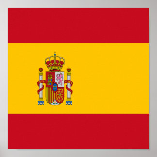 Poster Espagne Drapeau Espagne Pays Fierté Accueil Ethnic