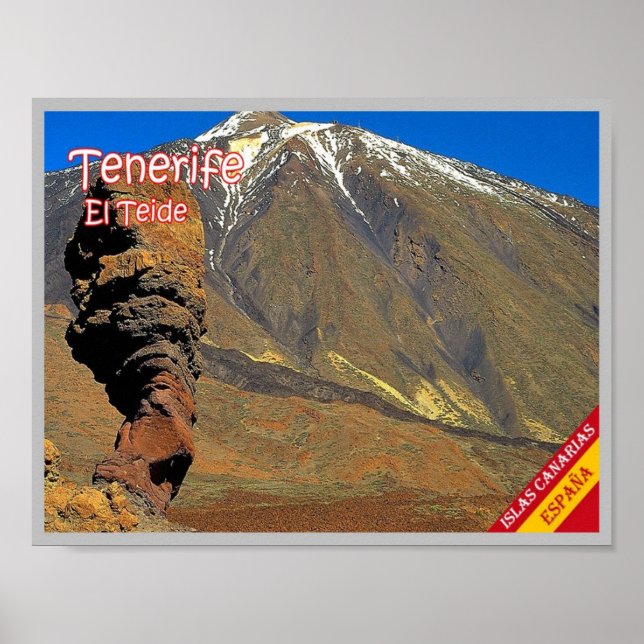 Poster Espagne - Îles Canaries - Tenerife - (Devant)