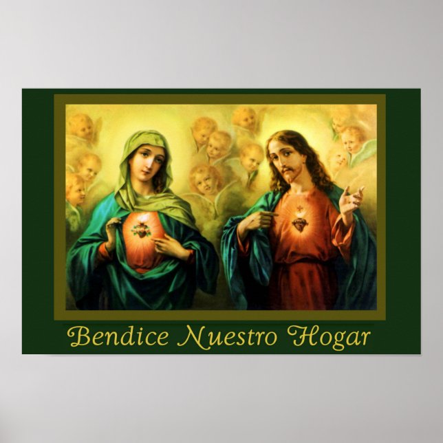 Poster espagnol Jesus & Virgen Bendsuspicion del H (Devant)