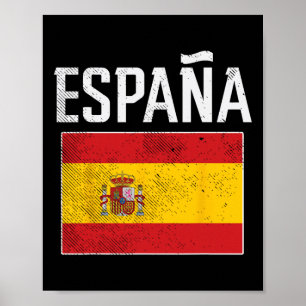 Poster Espana Drapeau Espagne Football Espagnol Hommes Fe