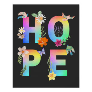 Poster Espérer Motivation artistique positive Inspiration