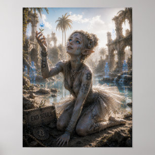 Poster Espoir / Ballerine / Oasis du désert