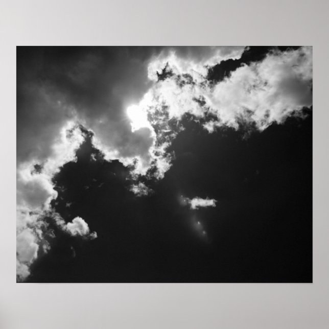 Poster Espoir dans le bon côté des nuages. (Devant)