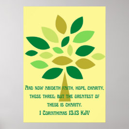 Poster espoir de foi et inspiration caritative