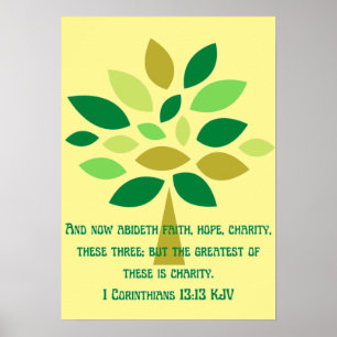 Poster espoir de foi et inspiration caritative