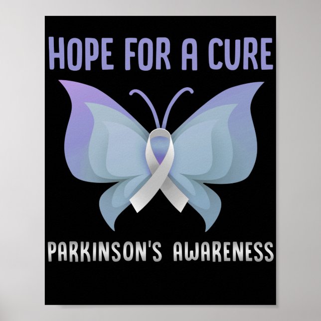 Poster Espoir D'Un Parkinson Cure Sensibilisation Mental (Devant)