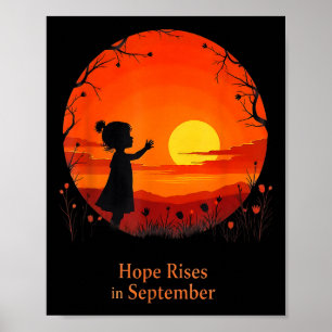 Poster Espoir En Septembre Pédiatrique Cancer Sensibilisa