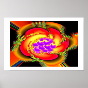 Poster Espoir fleurie art