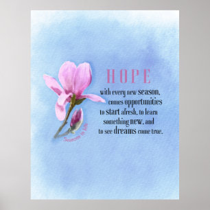 Poster Espoir florissant