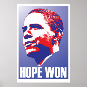 Poster Espoir gagné ! - Président de Barack Obama Des