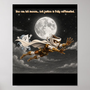 Poster Espresso Enforcer contre Pillow Monster