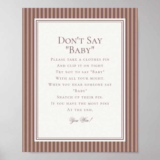 Poster Espresso Martini Baby Brewing Baby Shower Game (Devant)