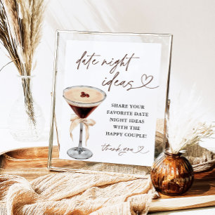 Poster Espresso Martini Date Nuit Idées Signe