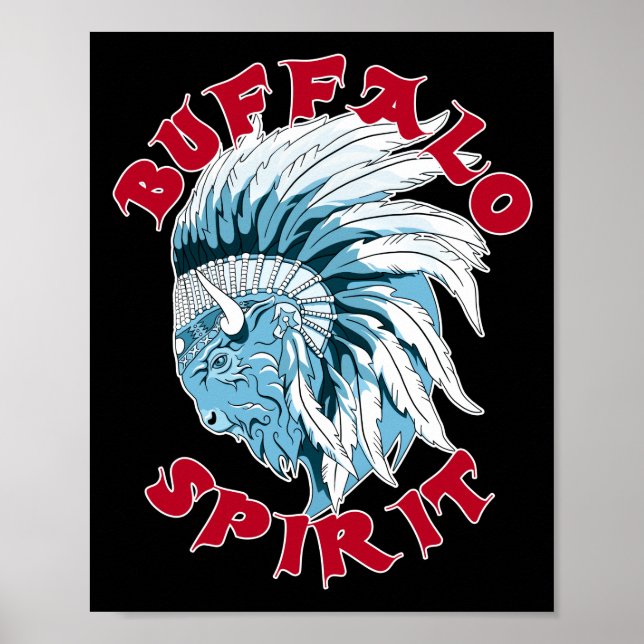 Poster Esprit animal de Buffalo (Devant)