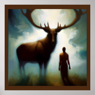 Poster Esprit Animal Elk 1