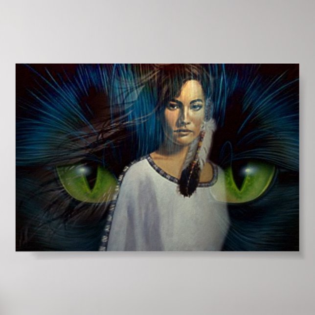 Poster Esprit de chat (Devant)
