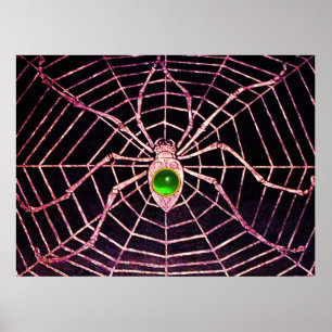 Poster ESPRIT ET WEB Vert Emeraude Gemstone Noir
