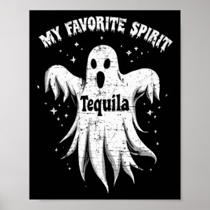 Poster Esprit préféré Tequila Boire Fantôme Halloween C