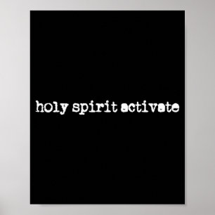 Poster Esprit Saint Activer la Foi Dire Chrétien 