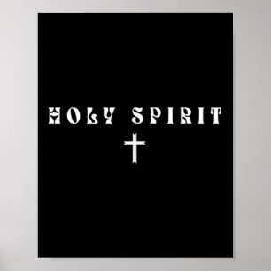 Poster Esprit Saint Subtil Chrétien Minimaliste Foi Relig