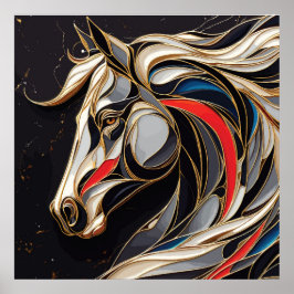 Poster Esprit Stallion coloré