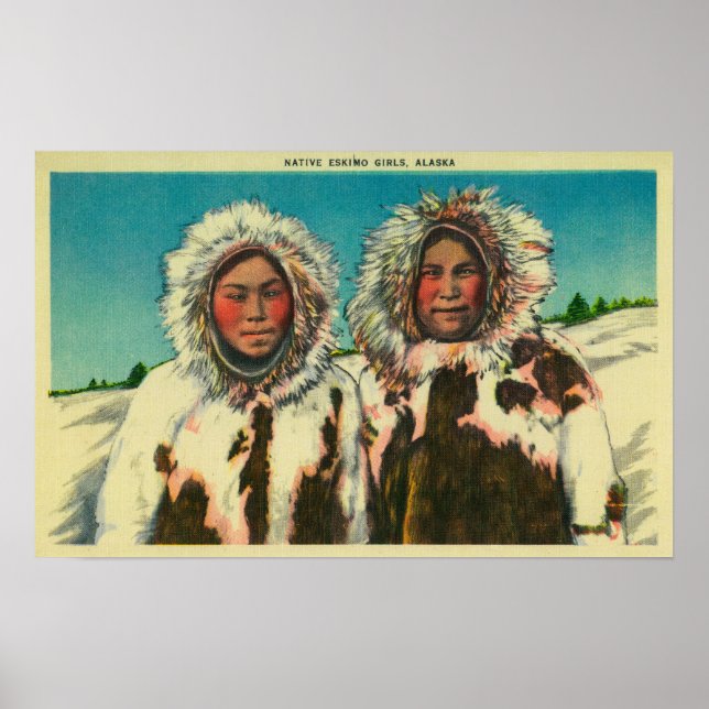 Poster Esquimaux autochtones en AlaskaState (Devant)