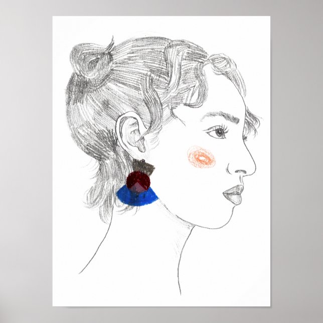 Poster Esquisse d'aperçu - Portrait (Devant)