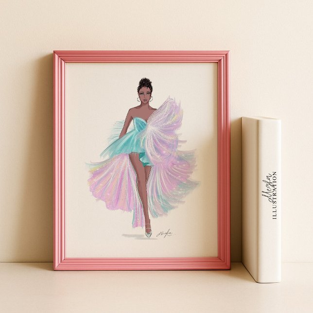 Poster esquisse de mode, illustration, (Créateur téléchargé)