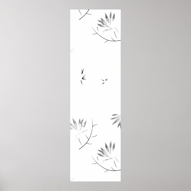 Poster Esquisse, panneau central en granit (Devant)