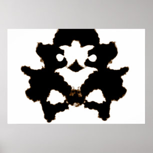Poster Essai de Rorschach d'une carte de tache d'encre