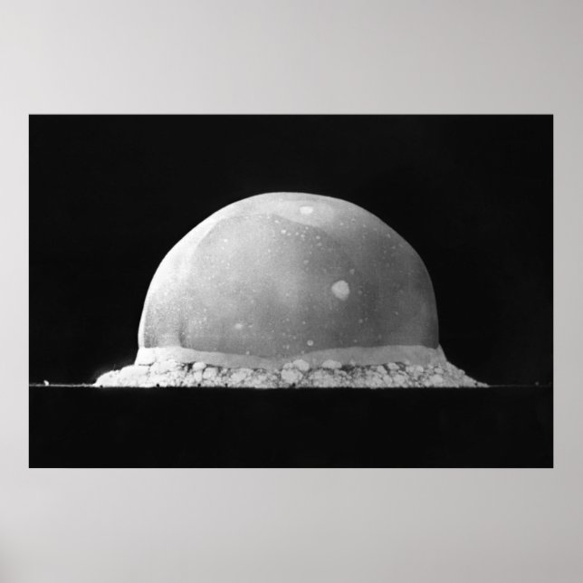 Poster Essai de trinité Explosion de bombe atomique 16 ju (Devant)
