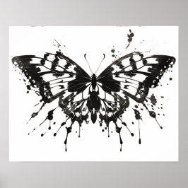 Poster Essai d'encre Rorschach | No 1 | Papillon
