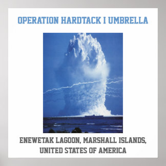 Poster Essai nucléaire des États-Unis aux Îles Marshall