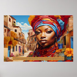 Poster Essence éthérique : Portrait des rêves africains