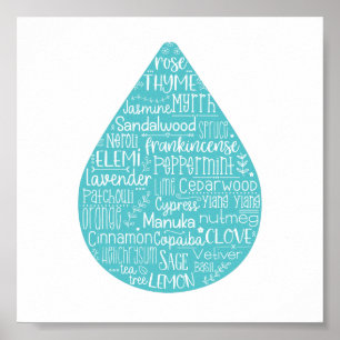 Poster Essential Oil Drop