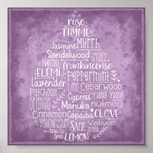 Poster Essential Oil Drop