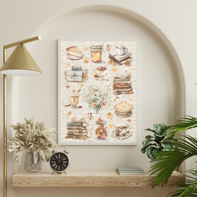 Poster Essentiels de l'esthétique automnale préférés (In situ)
