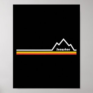 Poster Esskay Designs Black Snowshoe