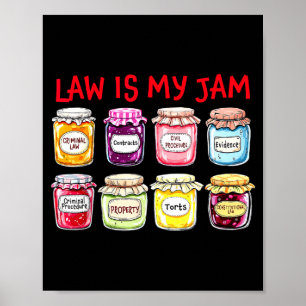 Poster Est-ce que Law Jam Avocat Avocats Collègue de trav