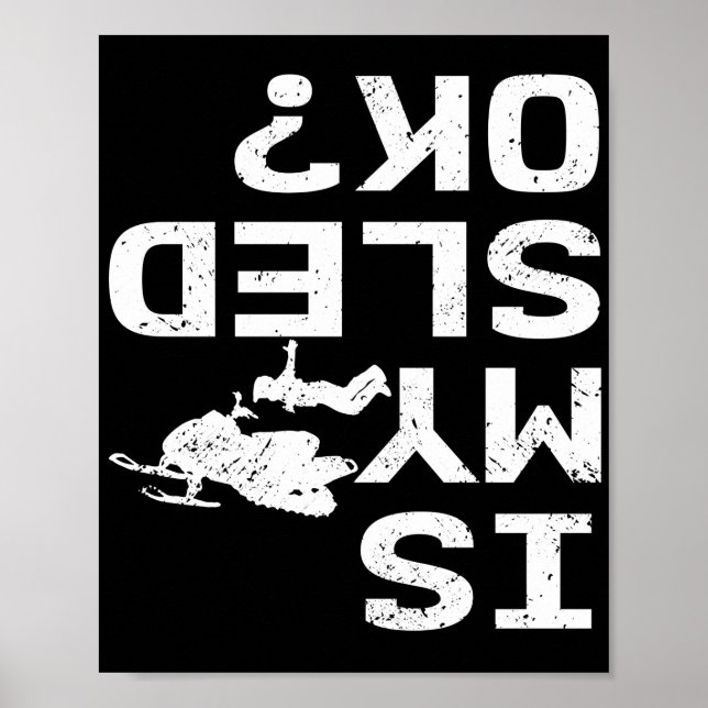 Poster Est-ce que ma motoneige Ok Moteur Sled (Devant)